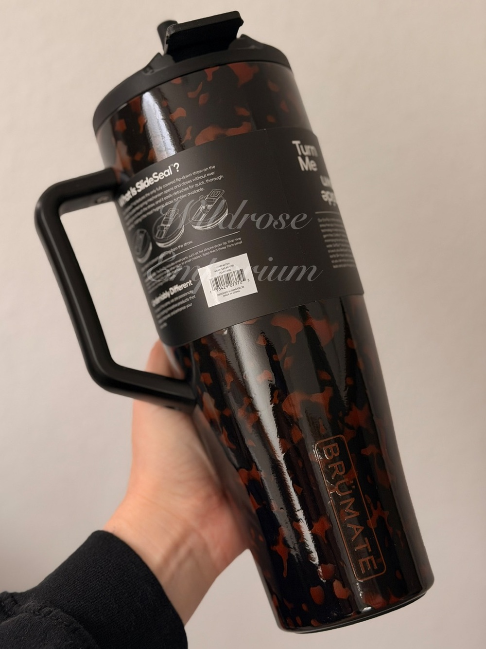 Brumate Tortoise Shell Era Flip 40o Tumbler Cup Brown Black Gift Leakproof 🤎